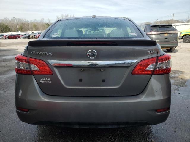 3N1AB7AP1FL682243 - 2015 NISSAN SENTRA S GRAY photo 6