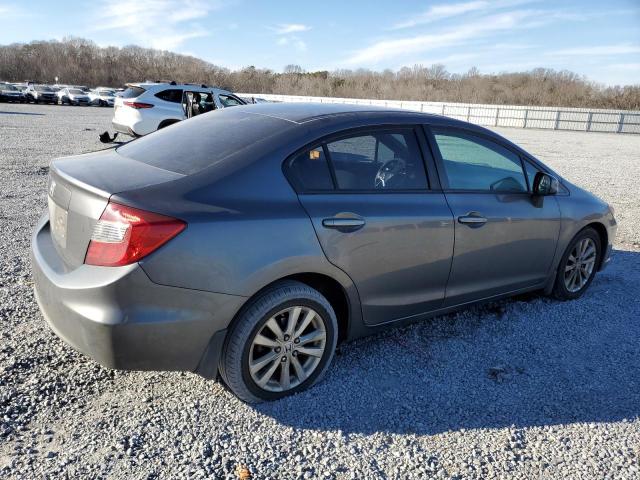 19XFB2F85CE339815 - 2012 HONDA CIVIC EX GRAY photo 3