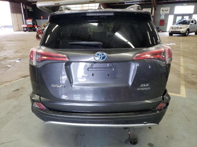 JTMRJREV3GD003426 - 2016 TOYOTA RAV4 HV XLE GRAY photo 6