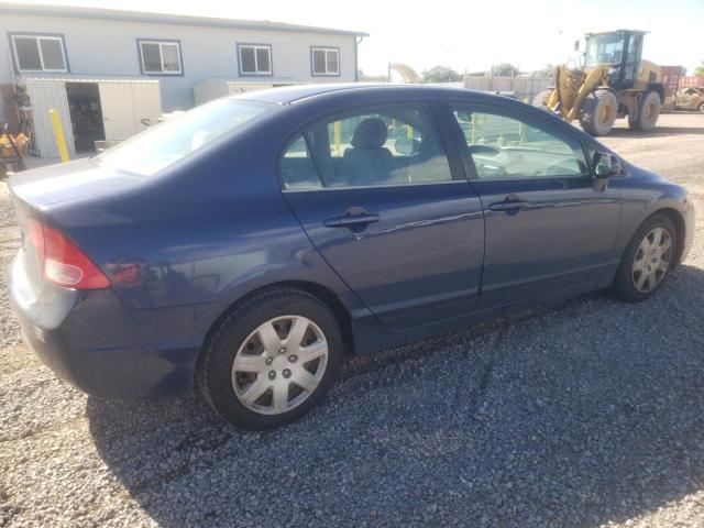 1HGFA16536L107665 - 2006 HONDA CIVIC LX BLUE photo 3