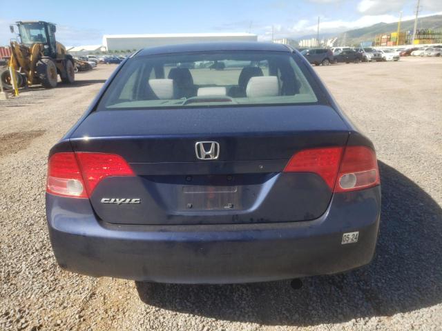 1HGFA16536L107665 - 2006 HONDA CIVIC LX BLUE photo 6