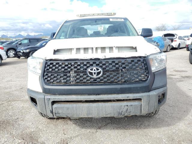 5TFUM5F10EX052830 - 2014 TOYOTA TUNDRA DOUBLE CAB SR/SR5 WHITE photo 5