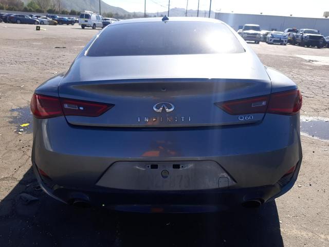 JN1CV7EK1HM110354 - 2017 INFINITI Q60 BASE GRAY photo 6