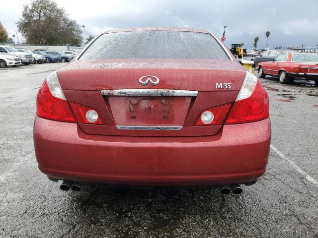 JNKAY01E76M103116 - 2006 INFINITI M35 BASE RED photo 6