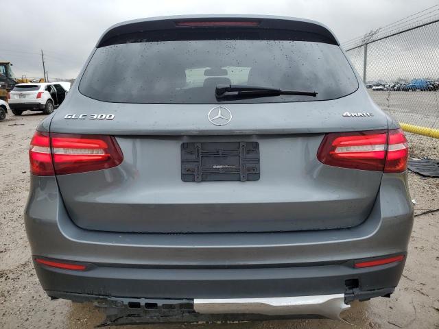 WDC0G4KB8JV017807 - 2018 MERCEDES-BENZ GLC 300 4MATIC GRAY photo 6