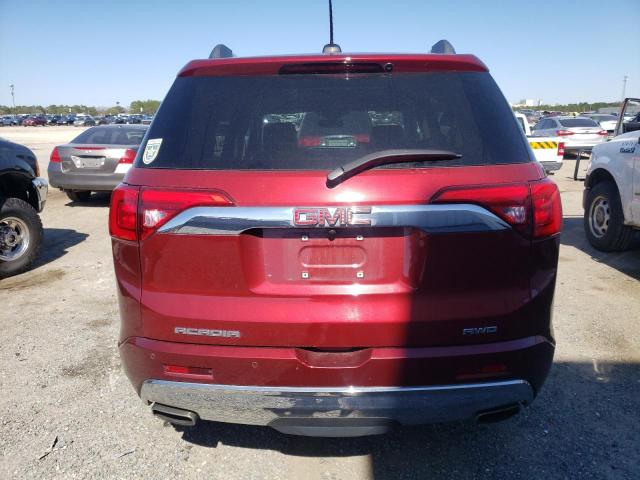 1GKKNXLS7HZ191265 - 2017 GMC ACADIA DENALI RED photo 6