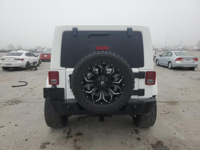 1C4BJWEG4DL609286 - 2013 JEEP WRANGLER U SAHARA WHITE photo 6