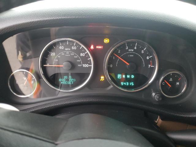 1C4BJWEG4DL609286 - 2013 JEEP WRANGLER U SAHARA WHITE photo 9