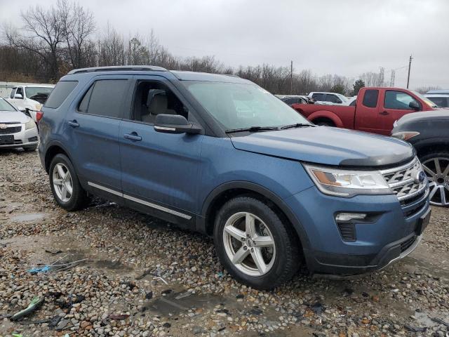 1FM5K7D81JGA87176 - 2018 FORD EXPLORER XLT BLUE photo 4