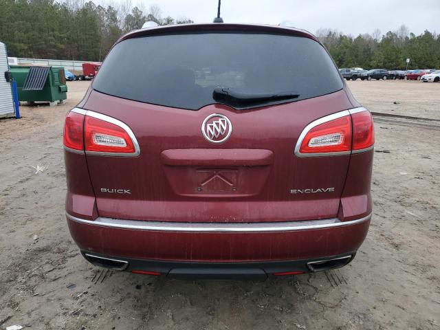 5GAKRBKD7GJ276644 - 2016 BUICK ENCLAVE RED photo 6