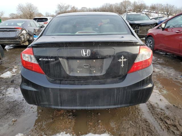 19XFB2F55CE344213 - 2012 HONDA CIVIC LX BLACK photo 6