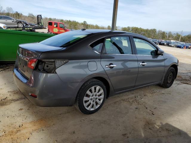 3N1AB7AP8FY257086 - 2015 NISSAN SENTRA S GRAY photo 3