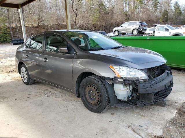 3N1AB7AP8FY257086 - 2015 NISSAN SENTRA S GRAY photo 4