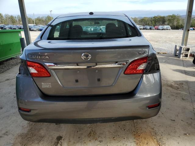 3N1AB7AP8FY257086 - 2015 NISSAN SENTRA S GRAY photo 6