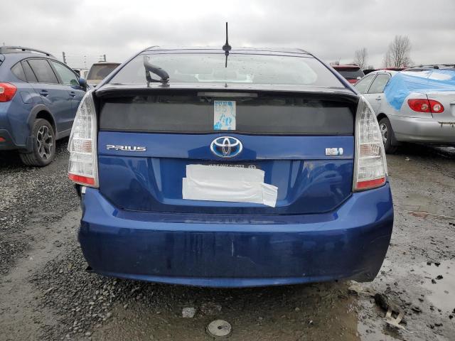 JTDKN3DU5A5095989 - 2010 TOYOTA PRIUS BLUE photo 6