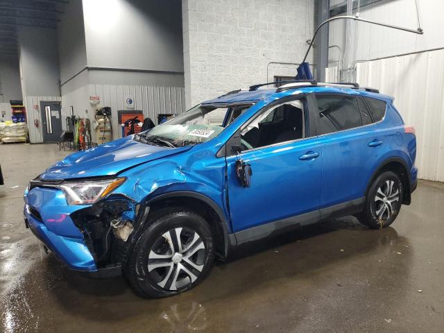 2T3BFREV3JW760842 - 2018 TOYOTA RAV4 LE BLUE photo 1