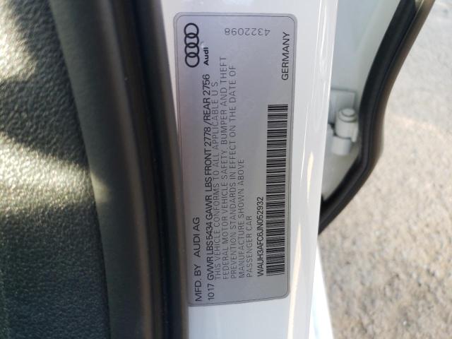 WAUH3AFC6JN052932 - 2018 AUDI A6 PRESTIGE თეთრი ფოტო 13