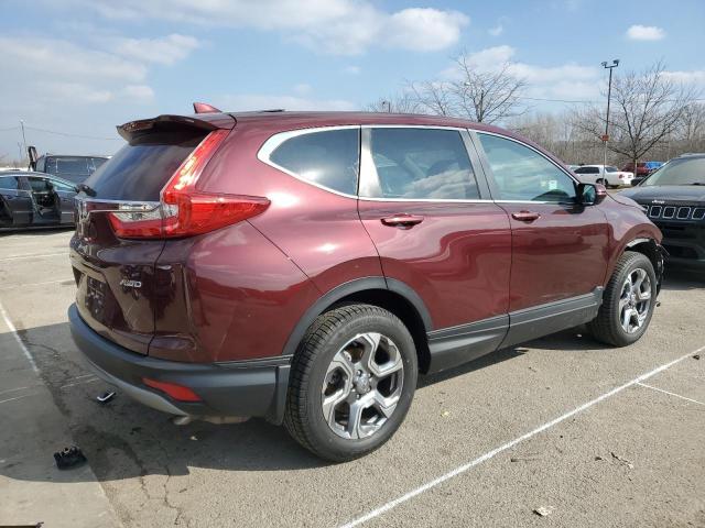 5J6RW2H87HL069851 - 2017 HONDA CR-V EXL MAROON photo 3