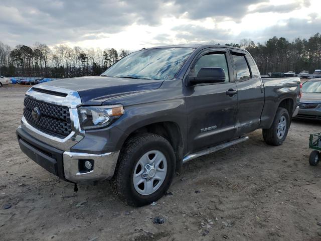 5TFUM5F13JX075660 - 2018 TOYOTA TUNDRA DOUBLE CAB SR/SR5 GRAY photo 1