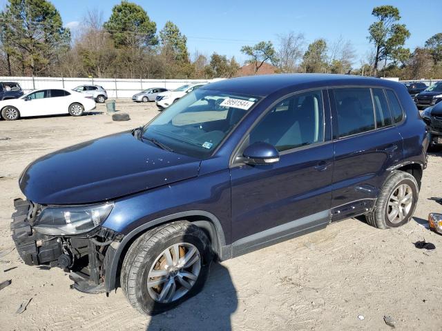 WVGAV3AX7EW625997 - 2014 VOLKSWAGEN TIGUAN S BLUE photo 1