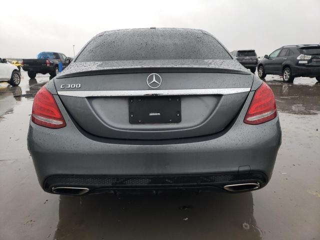 55SWF4JB2JU255671 - 2018 MERCEDES-BENZ C 300 GRAY photo 6