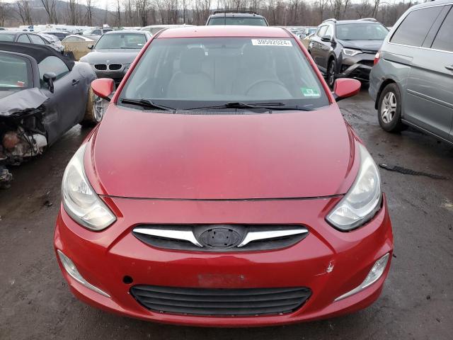 KMHCT5AE3CU004841 - 2012 HYUNDAI ACCENT GLS RED photo 5