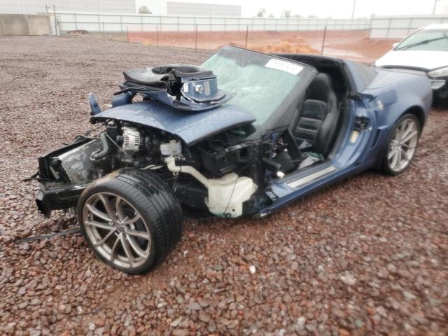 1G1YW2DW3B5101334 - 2011 CHEVROLET CORVETTE GRAND SPORT BLUE photo 1