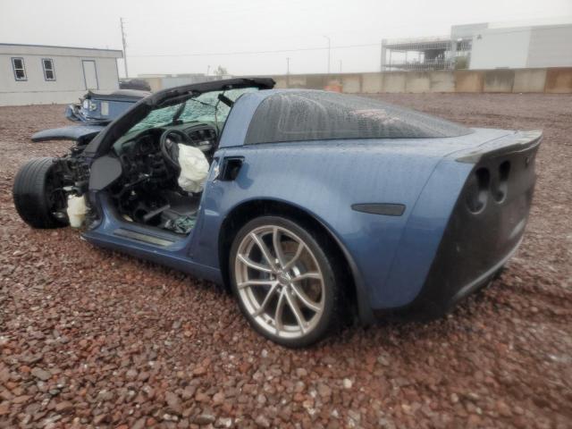 1G1YW2DW3B5101334 - 2011 CHEVROLET CORVETTE GRAND SPORT BLUE photo 2