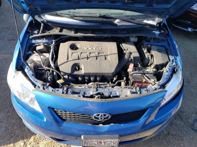JTDBU4EEXAJ074451 - 2010 TOYOTA COROLLA BASE BLUE photo 11