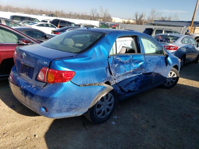 JTDBU4EEXAJ074451 - 2010 TOYOTA COROLLA BASE BLUE photo 3
