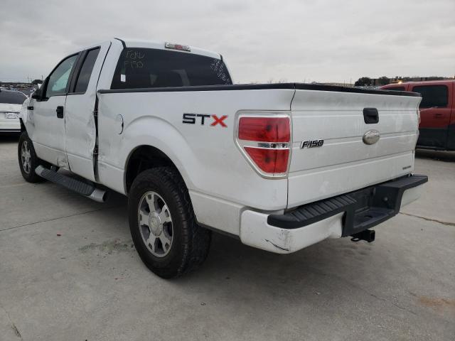 1FTEX1CW1AFA85002 - 2010 FORD F150 SUPER CAB WHITE photo 2