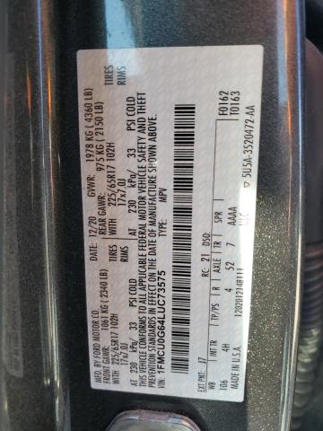 1FMCU0G64LUC73575 - 2020 FORD ESCAPE SE GRAY photo 14