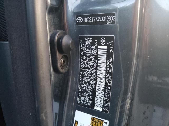 JTKDE177350019802 - 2005 TOYOTA SCION TC Yaşıl foto 12