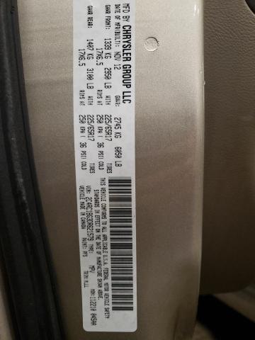 2C4RC1BG3DR621579 - 2013 CHRYSLER TOWN & COU TOURING ოქროსფერი ფოტო 13