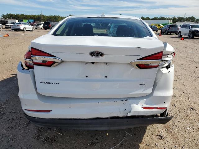 3FA6P0H79KR107516 - 2019 FORD FUSION SE WHITE photo 6