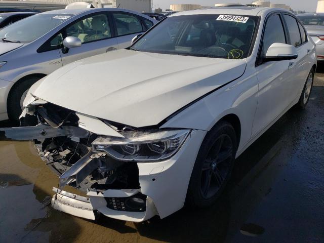 WBA3C1C57EK108402 - 2014 BMW 328 I SULEV WHITE photo 1