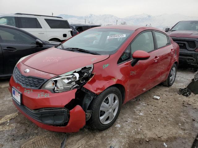 KNADM4A34F6429568 - 2015 KIA RIO LX RED photo 1