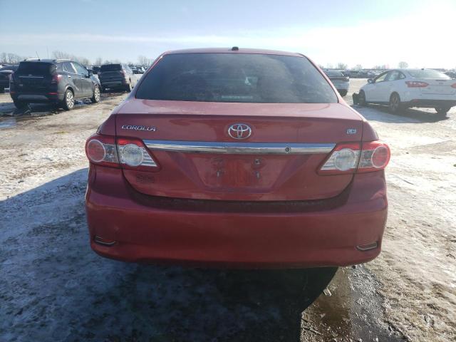 2T1BU4EEXBC609579 - 2011 TOYOTA COROLLA BASE RED photo 6