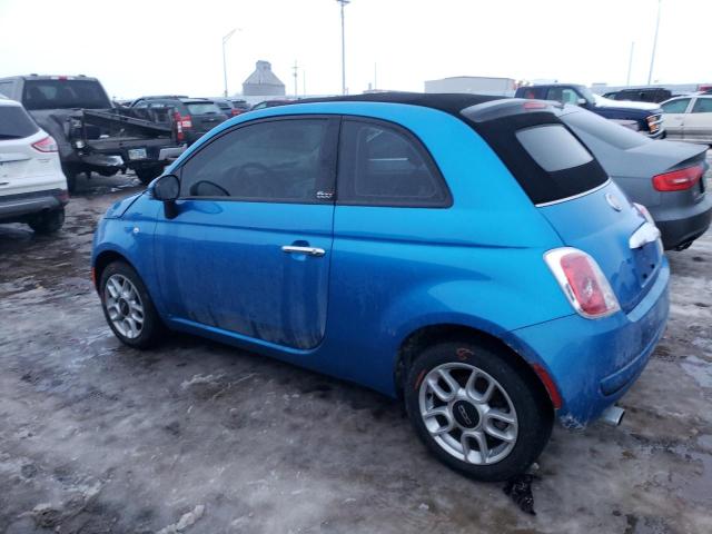 3C3CFFDR7FT667557 - 2015 FIAT 500 POP BLUE photo 2