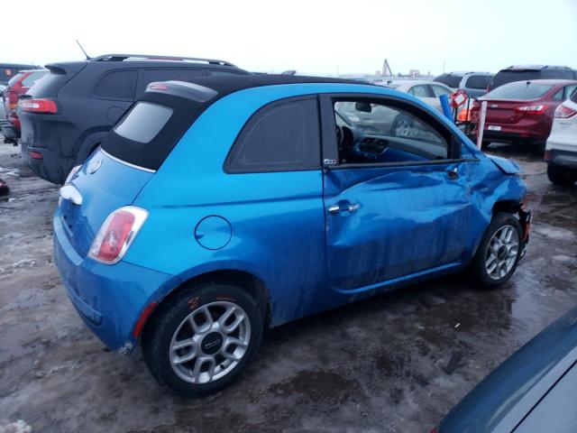 3C3CFFDR7FT667557 - 2015 FIAT 500 POP BLUE photo 3