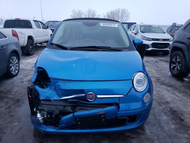 3C3CFFDR7FT667557 - 2015 FIAT 500 POP BLUE photo 5