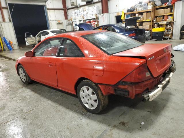 1HGEM22972L066467 - 2002 HONDA CIVIC EX RED photo 2