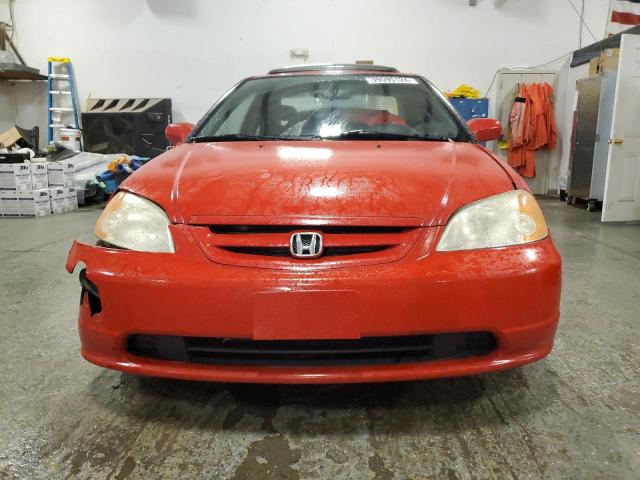 1HGEM22972L066467 - 2002 HONDA CIVIC EX RED photo 5