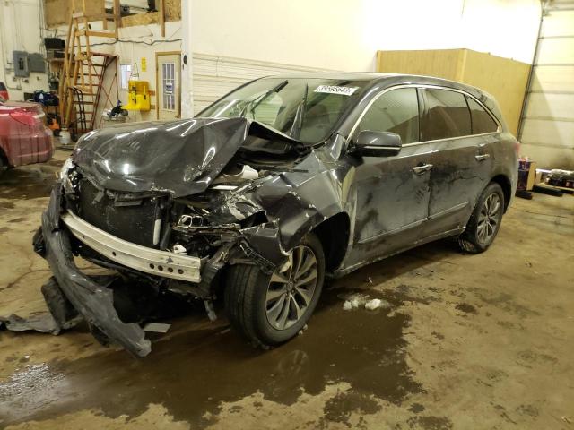 5FRYD3H46EB010331 - 2014 ACURA MDX TECHNOLOGY GRAY photo 1