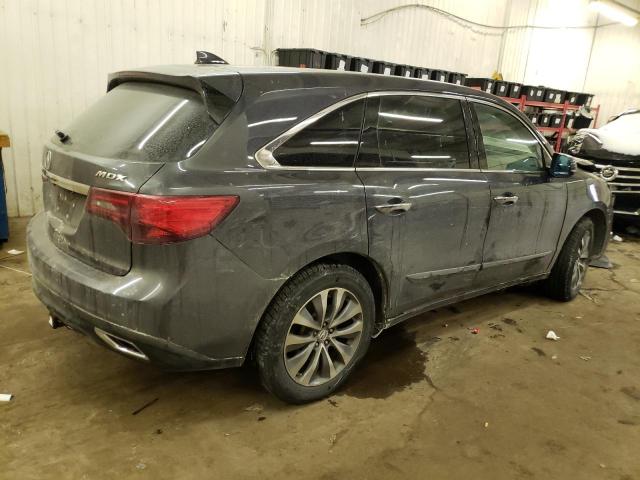 5FRYD3H46EB010331 - 2014 ACURA MDX TECHNOLOGY 灰色 照片 3