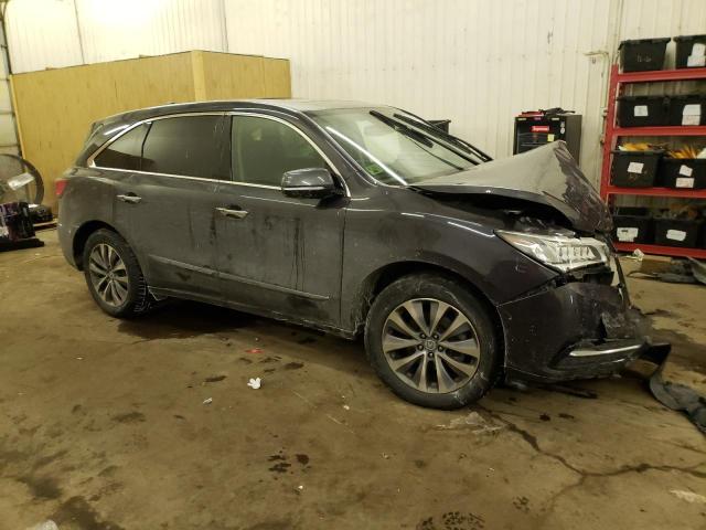 5FRYD3H46EB010331 - 2014 ACURA MDX TECHNOLOGY GRAY photo 4