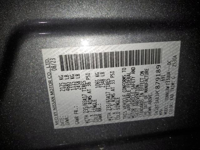 5N1BT3AB3PC879189 - 2023 NISSAN ROGUE S GRAY photo 14