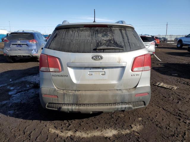 5XYKUDA26BG040763 - 2011 KIA SORENTO EX SILVER photo 6