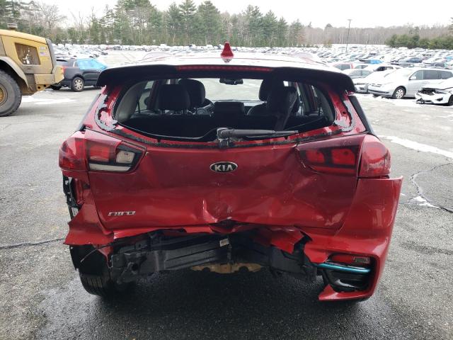 KNDCC3LG6L5061133 - 2020 KIA NIRO EX RED photo 6