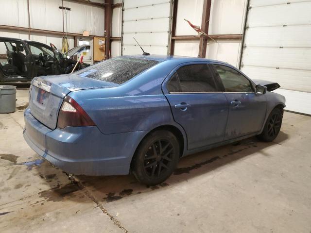 3FAHP0JA0AR239853 - 2010 FORD FUSION SEL BLUE photo 3